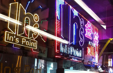 Thumb hk yau ma tei nathan road in s point shopping mall led name sign night dec 2012